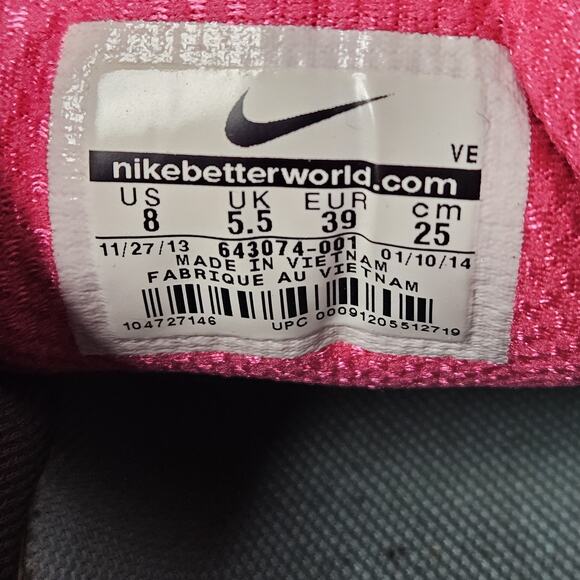 Nike Womens Wild Trail Size 8 643074-001 Black Pink Running Shoes Sneakers - Picture 7 of 7